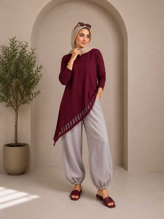 Cut-Out Cotton Top