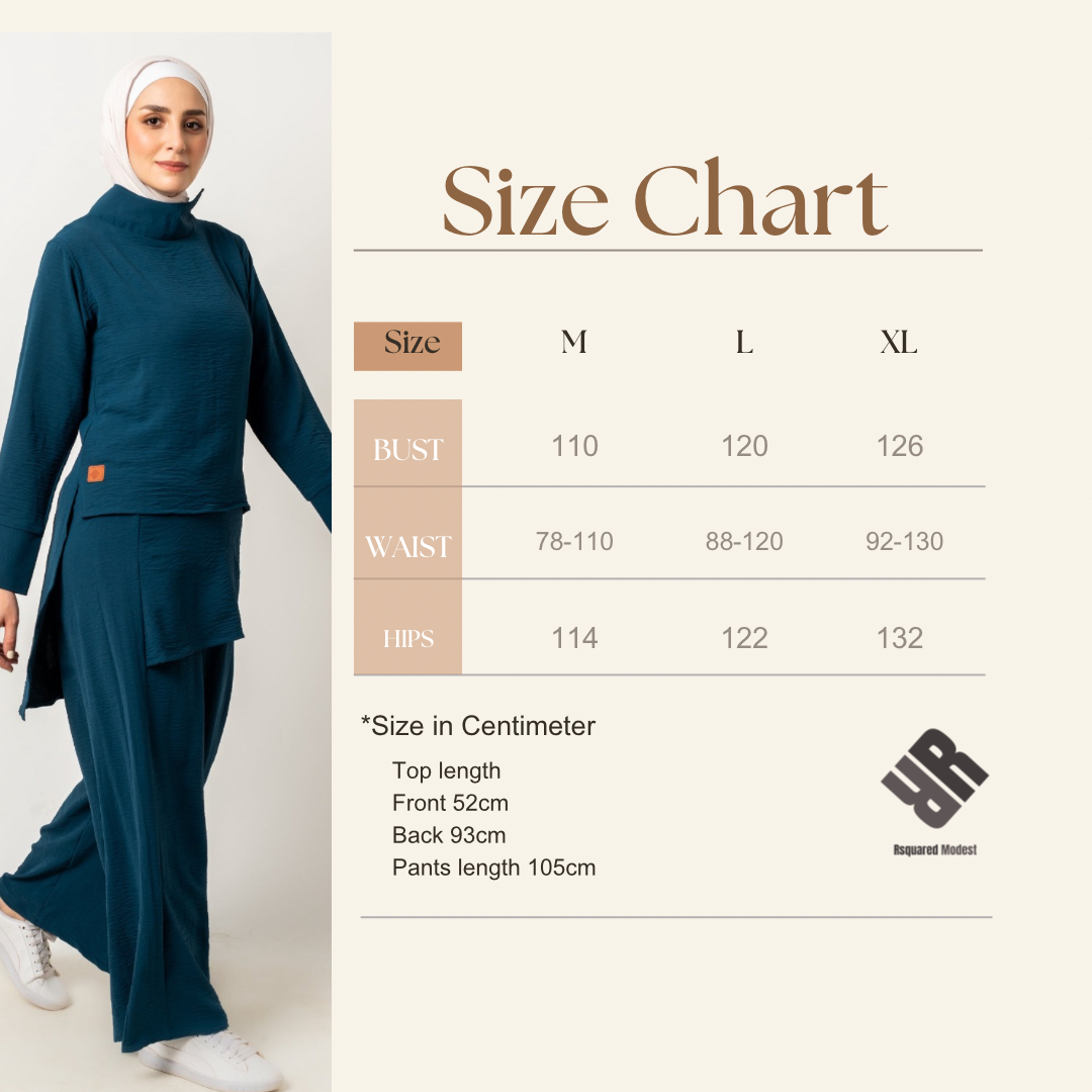 Skirt Extension Set in Teal