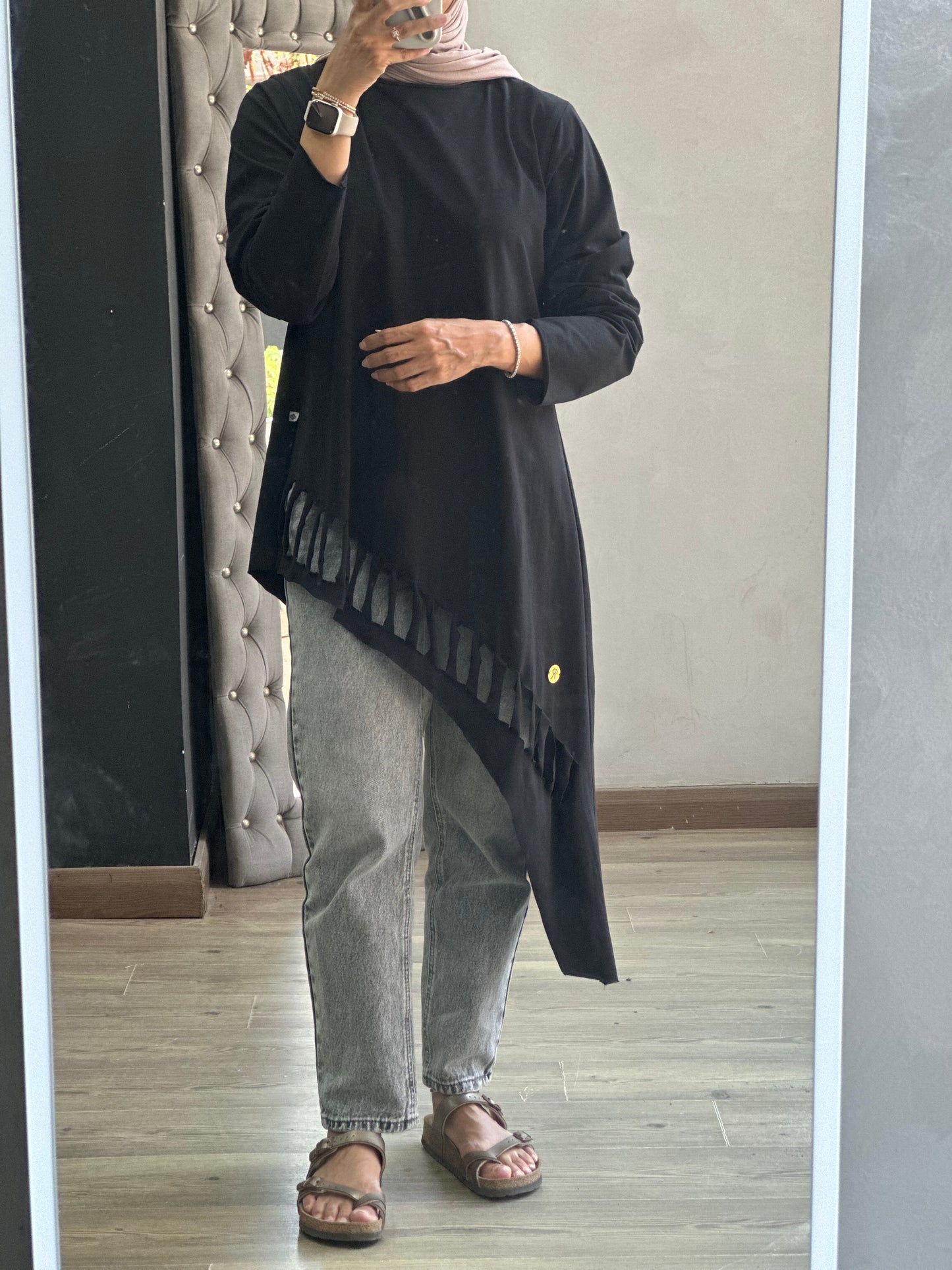 Asymmetrical Cotton Top – Cutouts