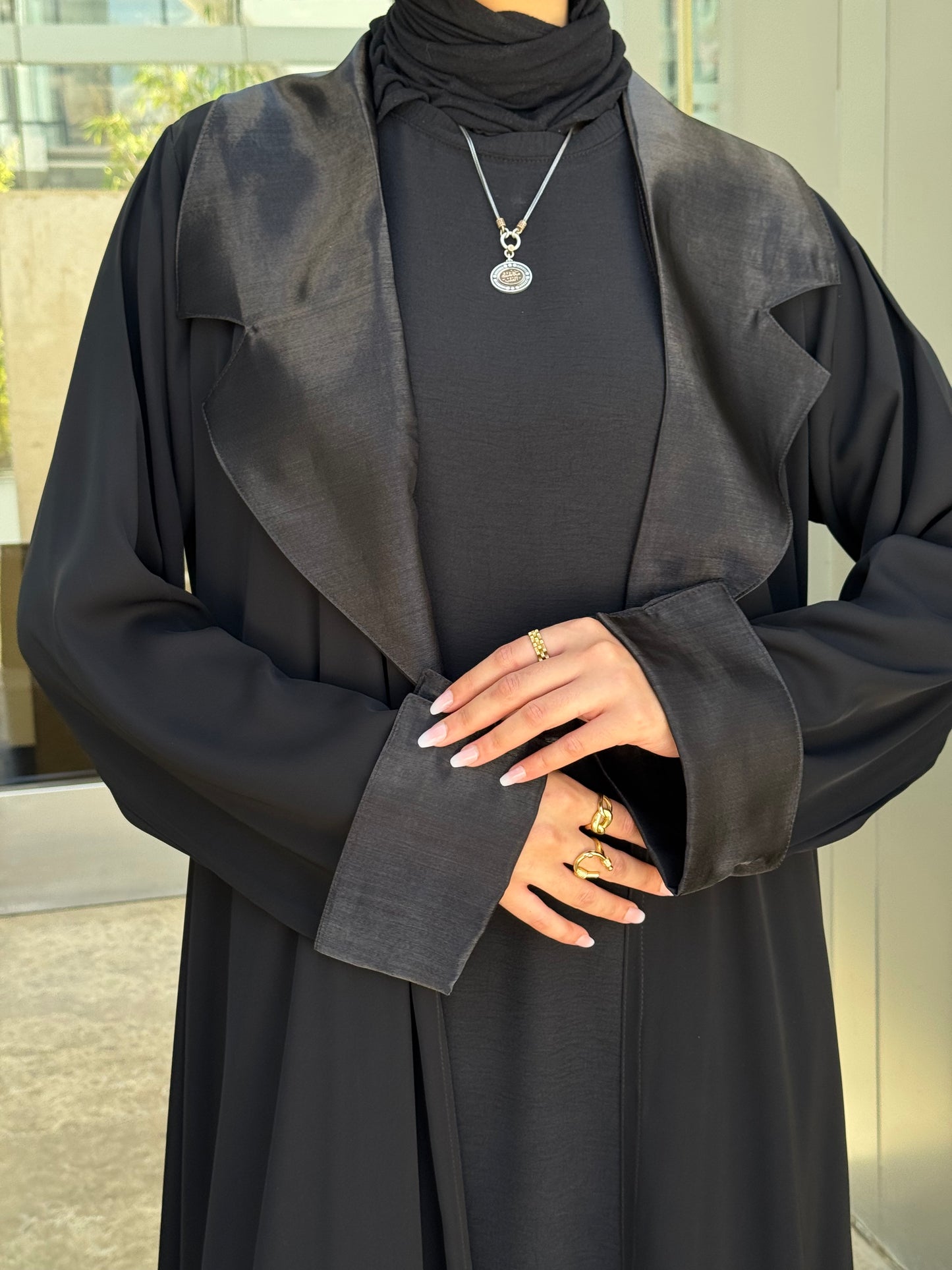 Satin Glow Abaya