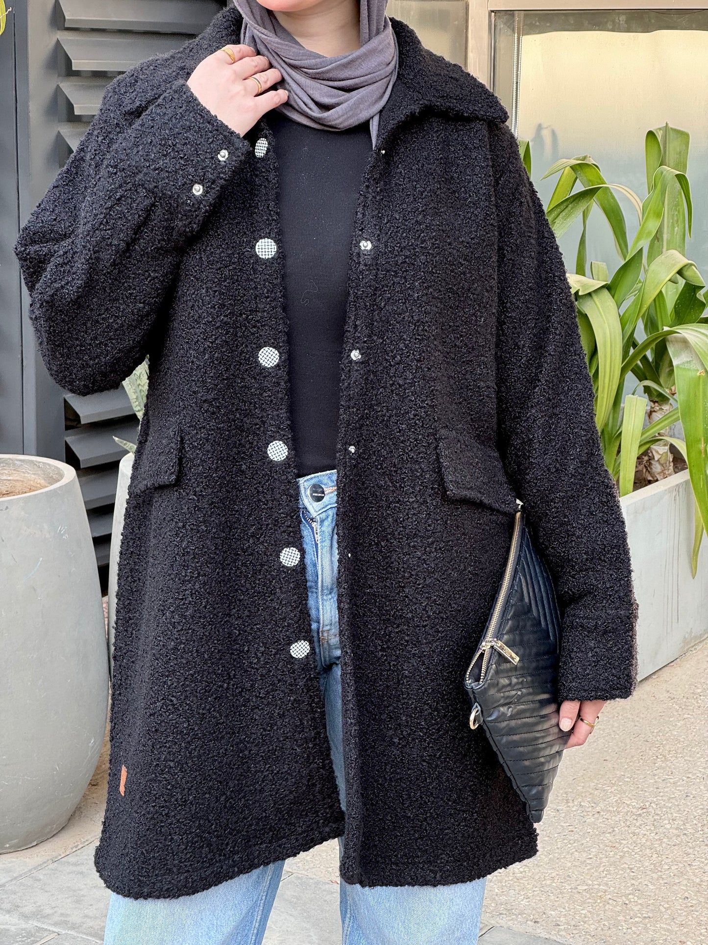 Cloud Coat in Black