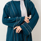 Abaya with stones in Teal