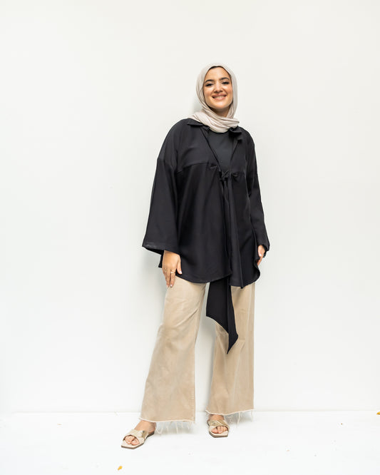 Linen Knotted Shirt