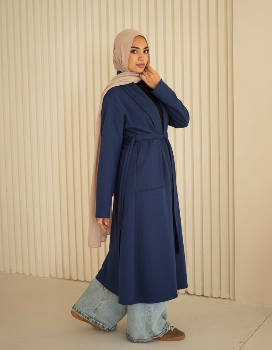 Blue Fringes Flow Cardigan