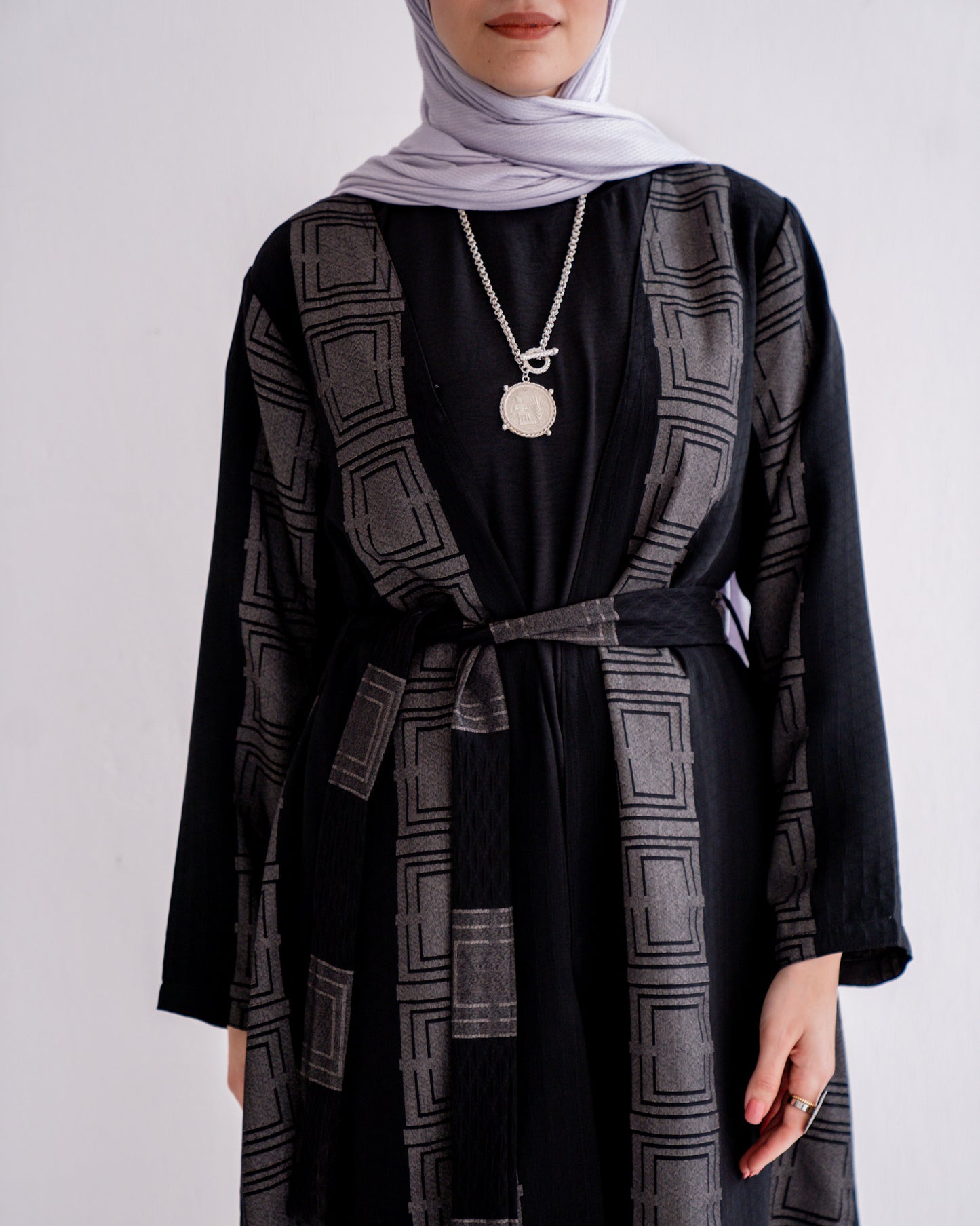 Serenity Grey Abaya