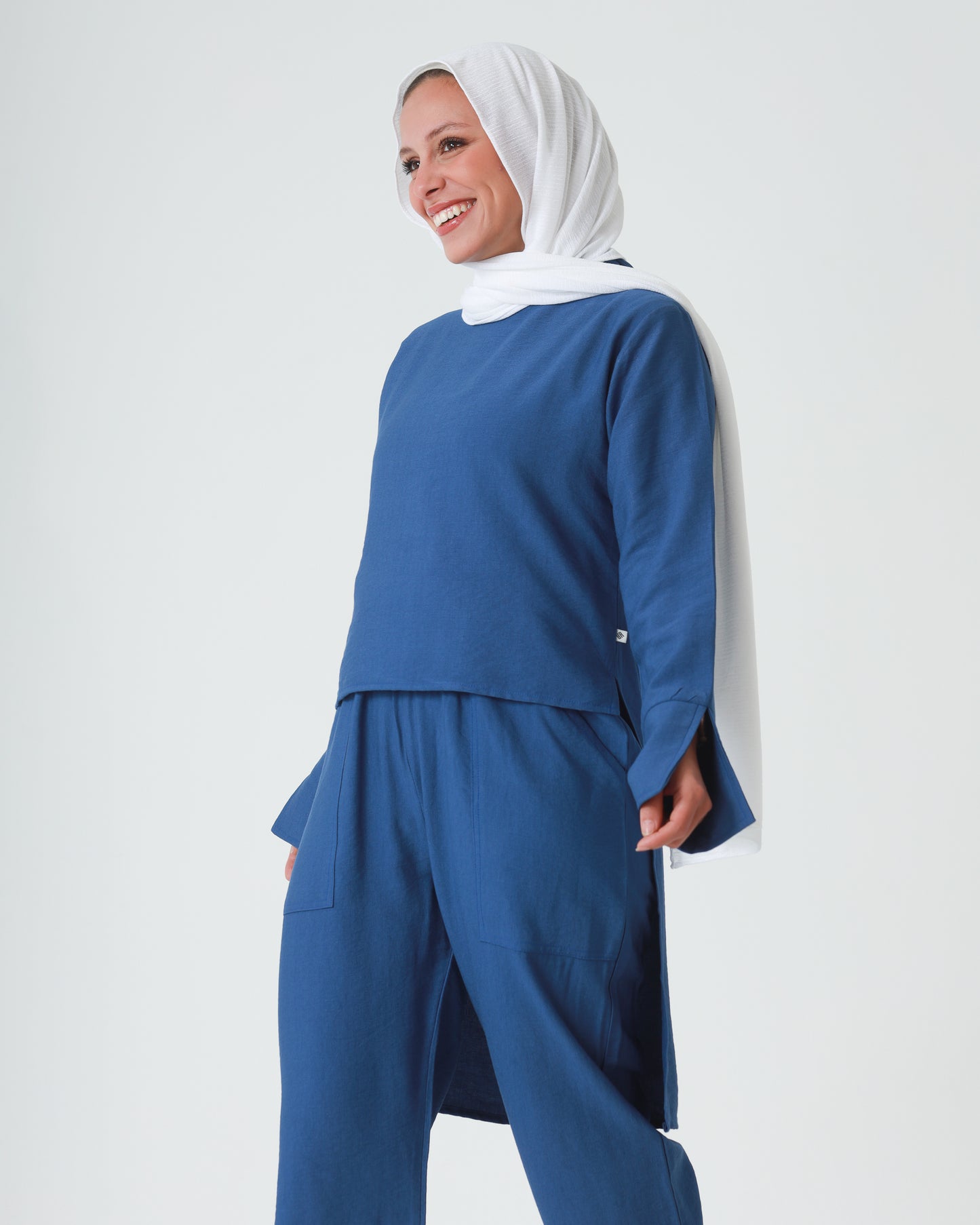 Linen High low Set