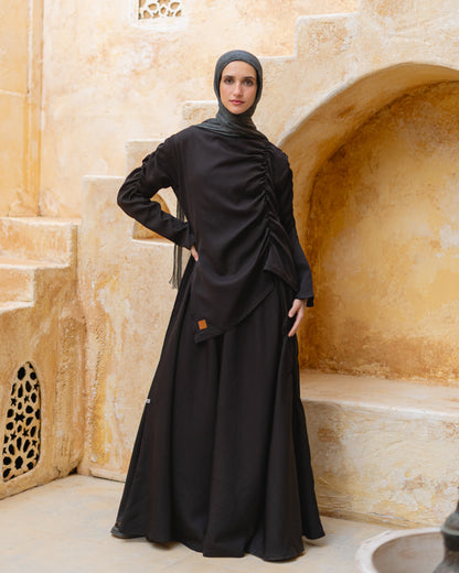 Draped Panel Abaya