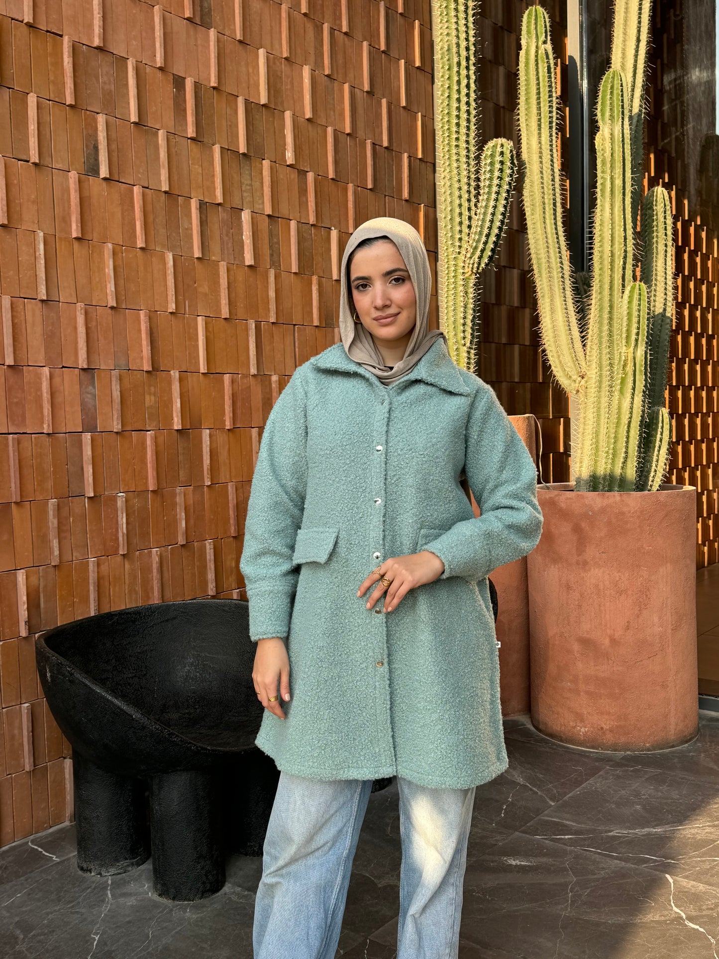 Cloud Coat in Mint