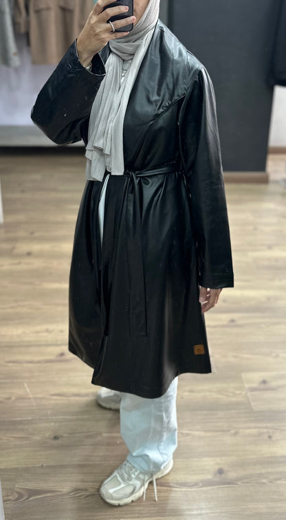 Leather Trench Coat
