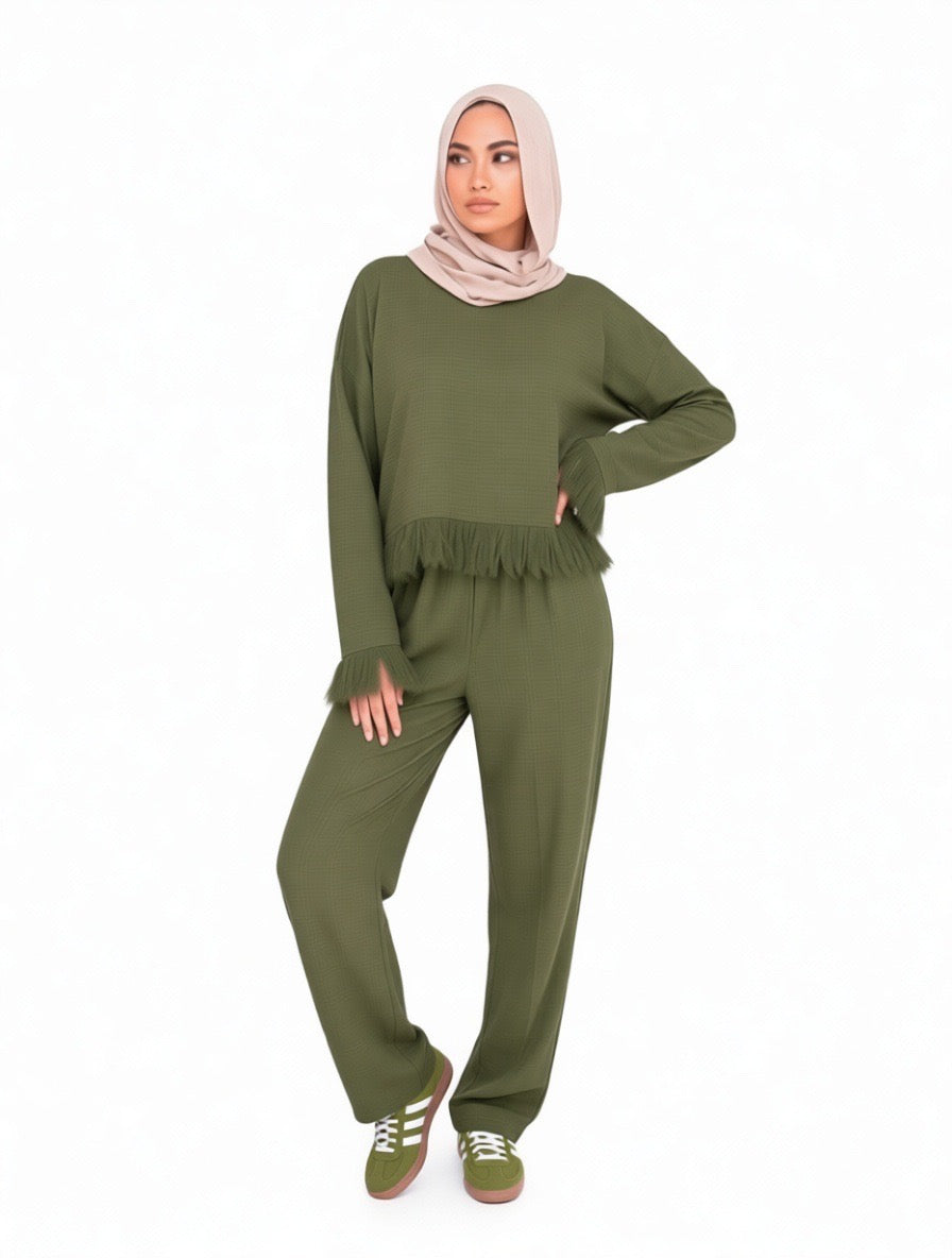 Youth Fringes Linen Set
