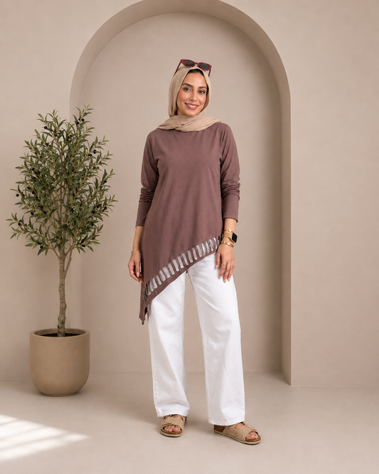 Cut-Out Cotton Top