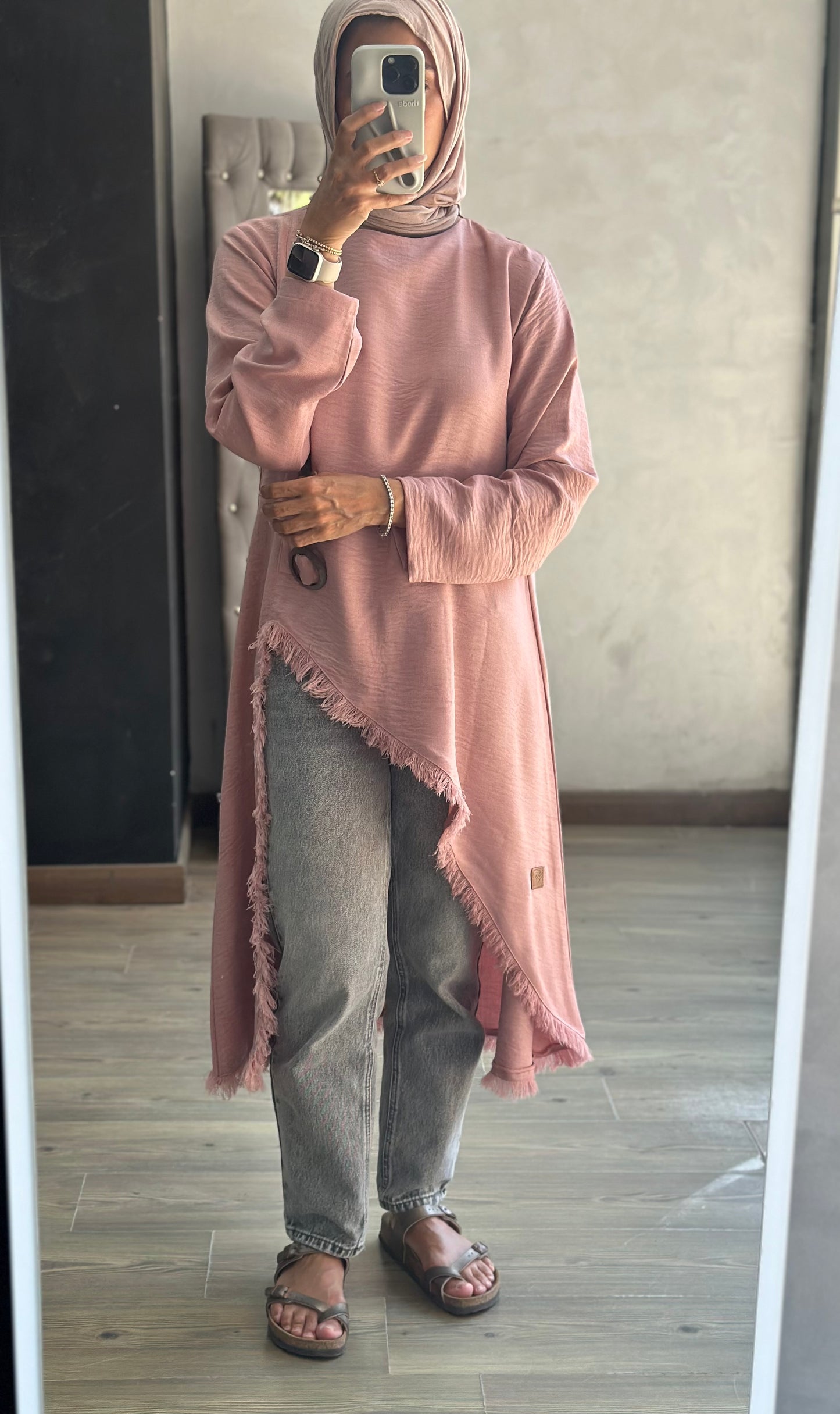 Edged Top in Rose