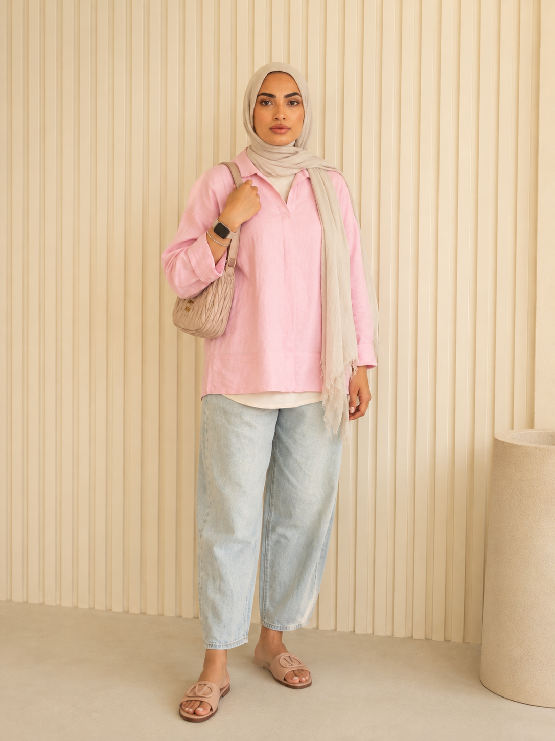 Deconstructed Blouse in Strawberry Milkshake