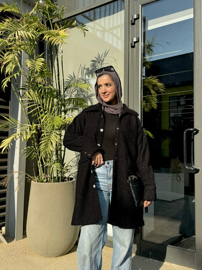 Cloud Coat in Black