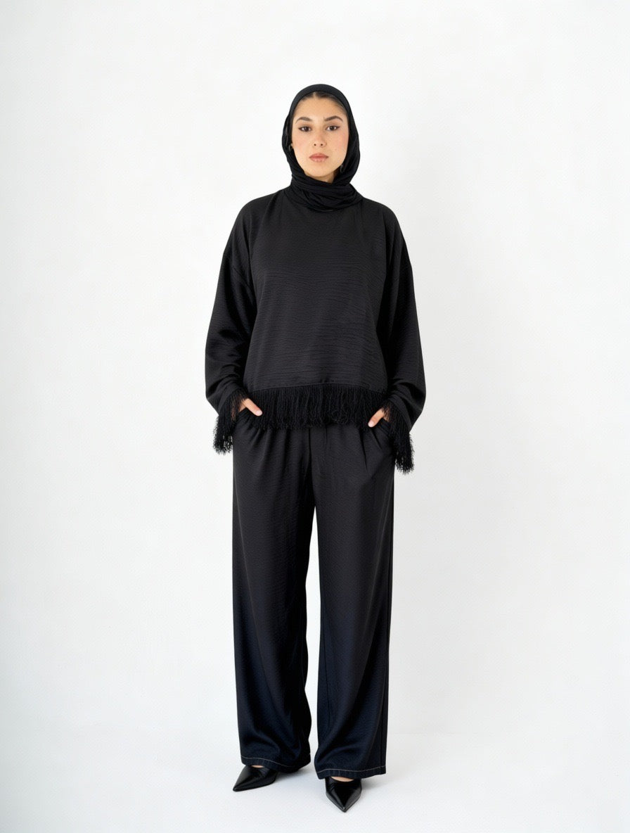Youth Fringes Linen Set