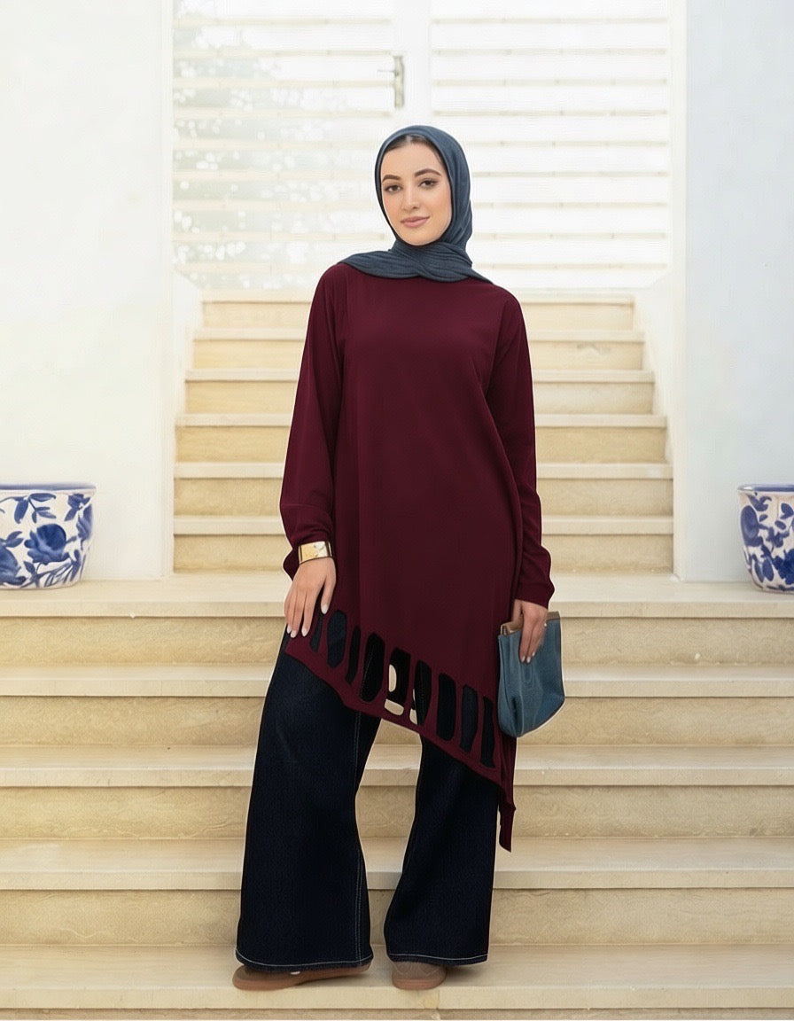 Cut-Out Cotton Top