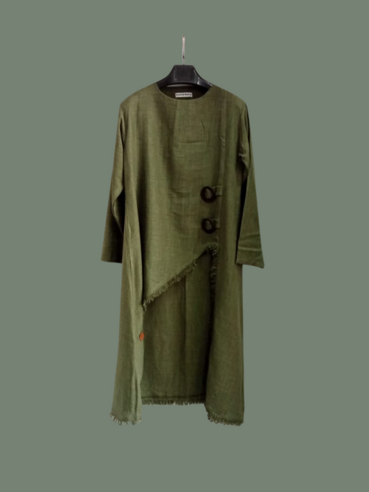 Edged Top in Olive