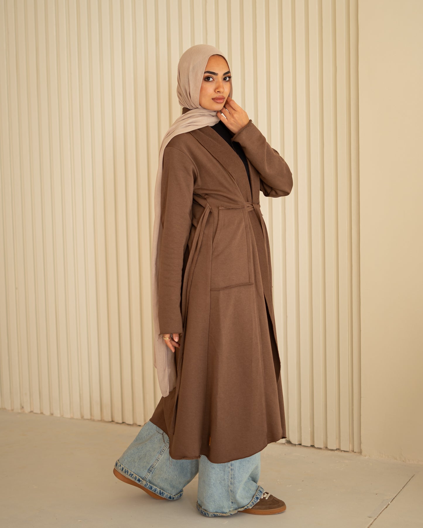 Mocha Fringes Flow Cardigan