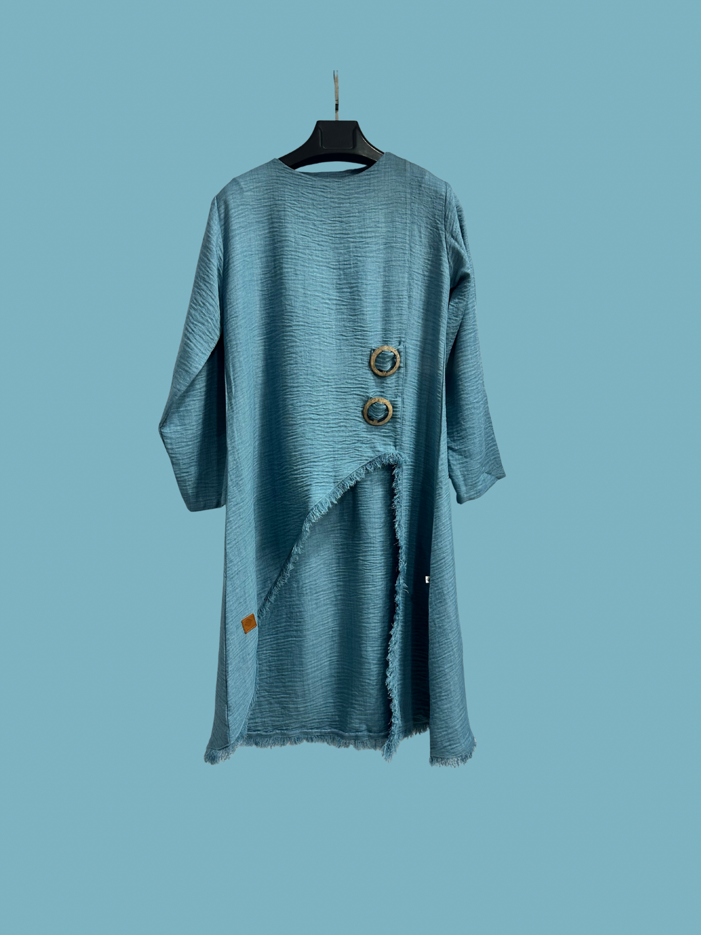 Edged Top in Baby Blue
