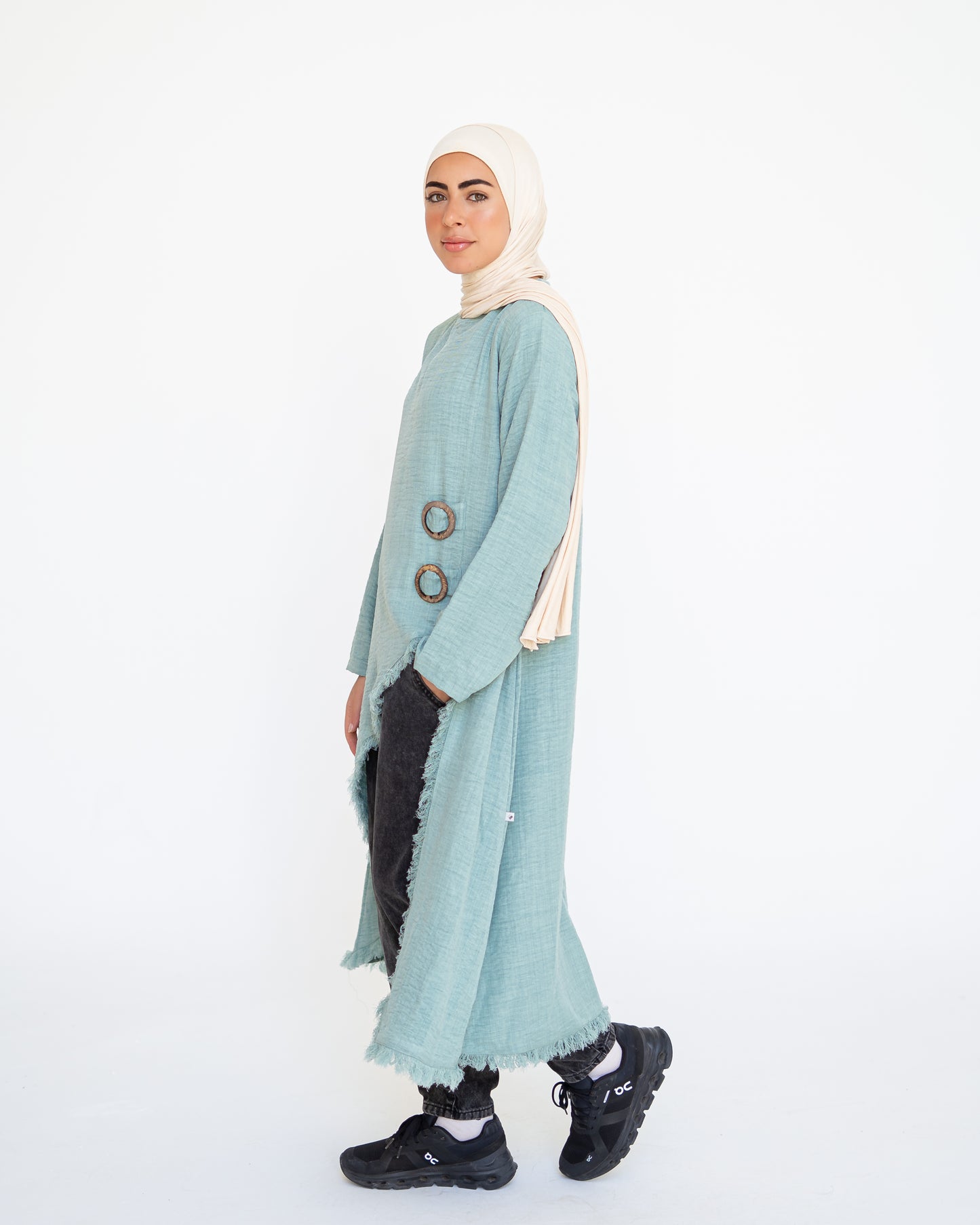 Edged Top in Green Mint