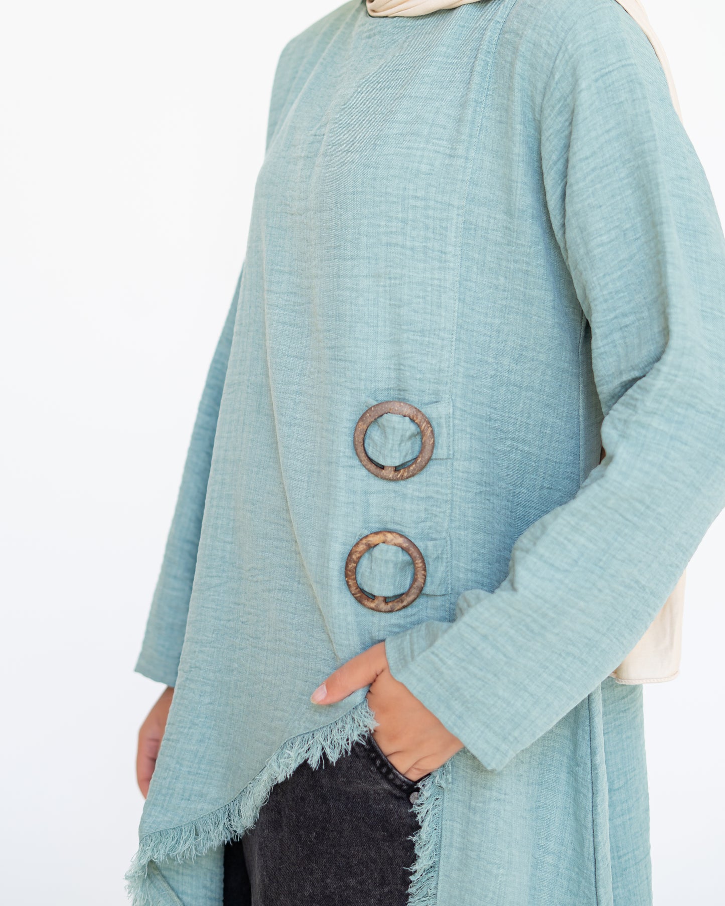 Edged Top in Green Mint