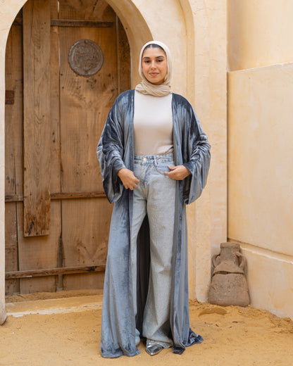 Velvet Plain Abaya