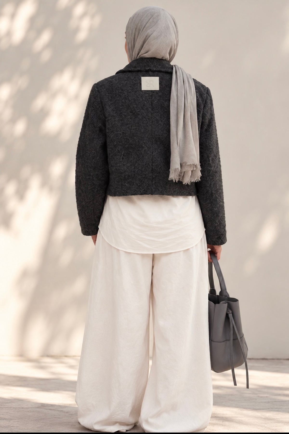 Asymmetric Tweed Jacket