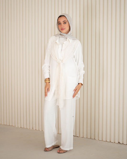 GoldenHour Set in White