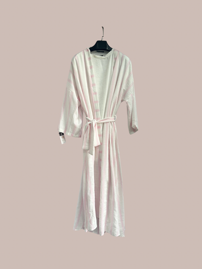Striped Linen Cardigan