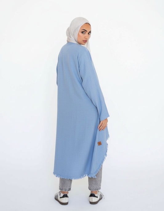 Edged Top in Baby Blue