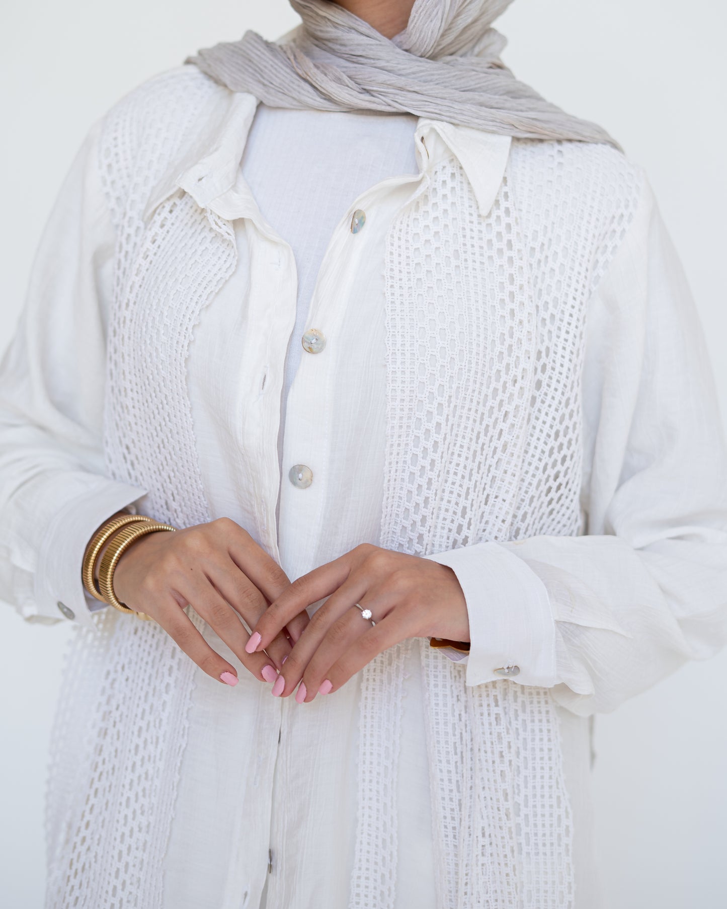 GoldenHour Set in White