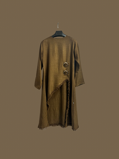 Edged Top in Brown