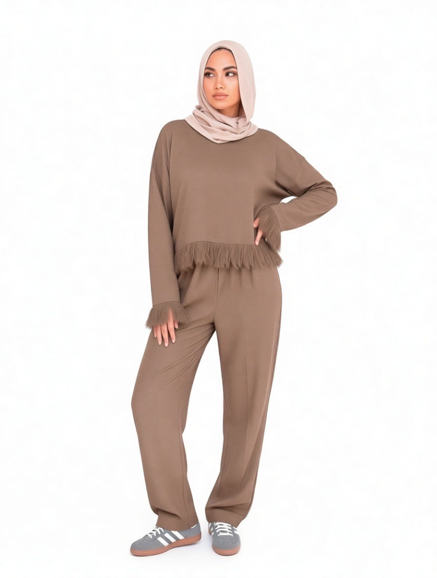 Youth Fringes Linen Set