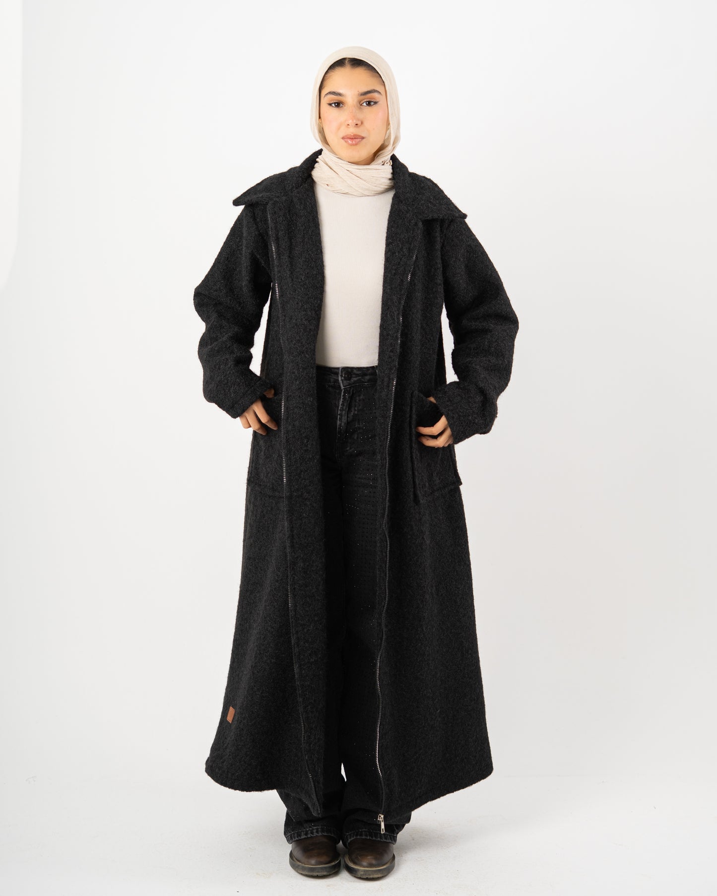 Maxi Zipper Coat