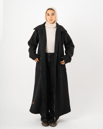 Maxi Zipper Coat