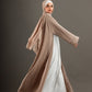 Abaya with stones in Beige