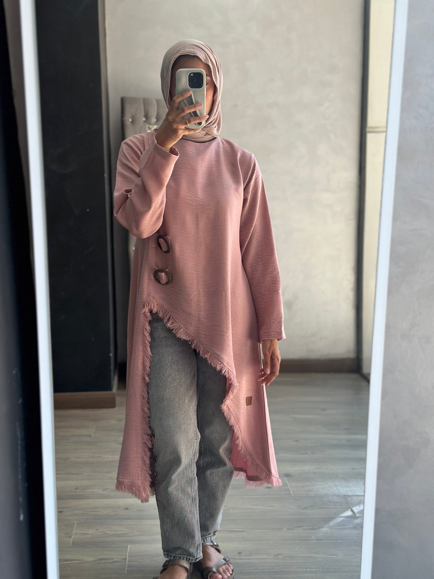 Edged Top in Rose