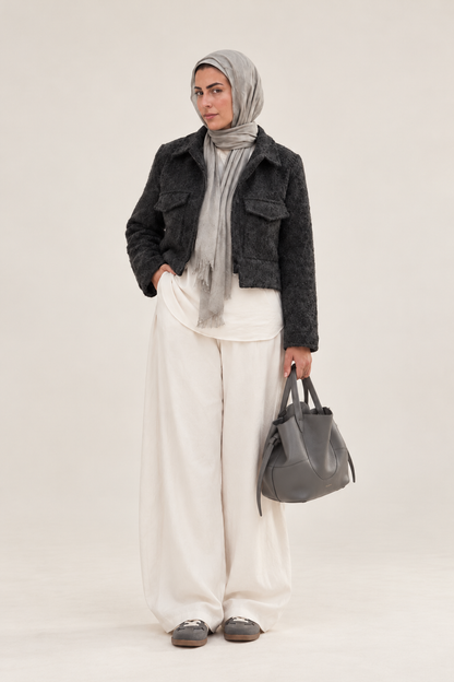 Asymmetric Tweed Jacket