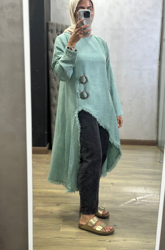 Edged Top in Green Mint