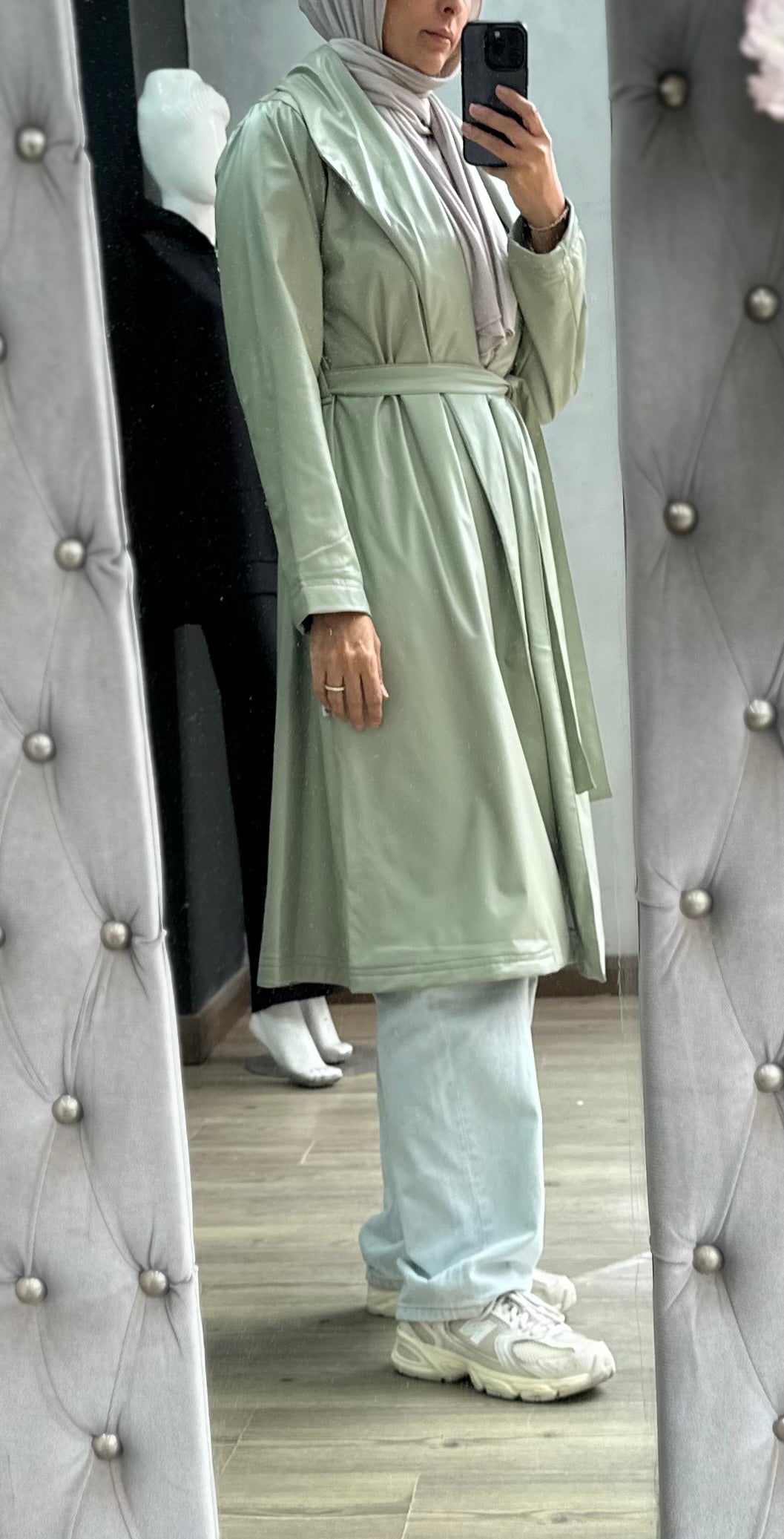 Leather Trench Coat