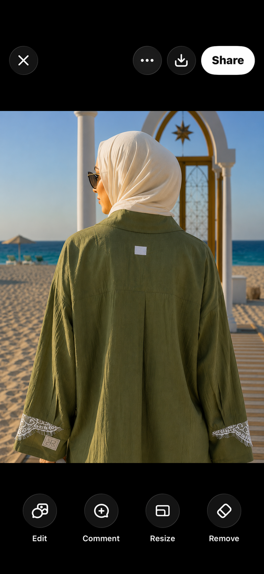 Sunlit Shirt in Matcha