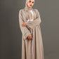 Abaya with stones in Beige