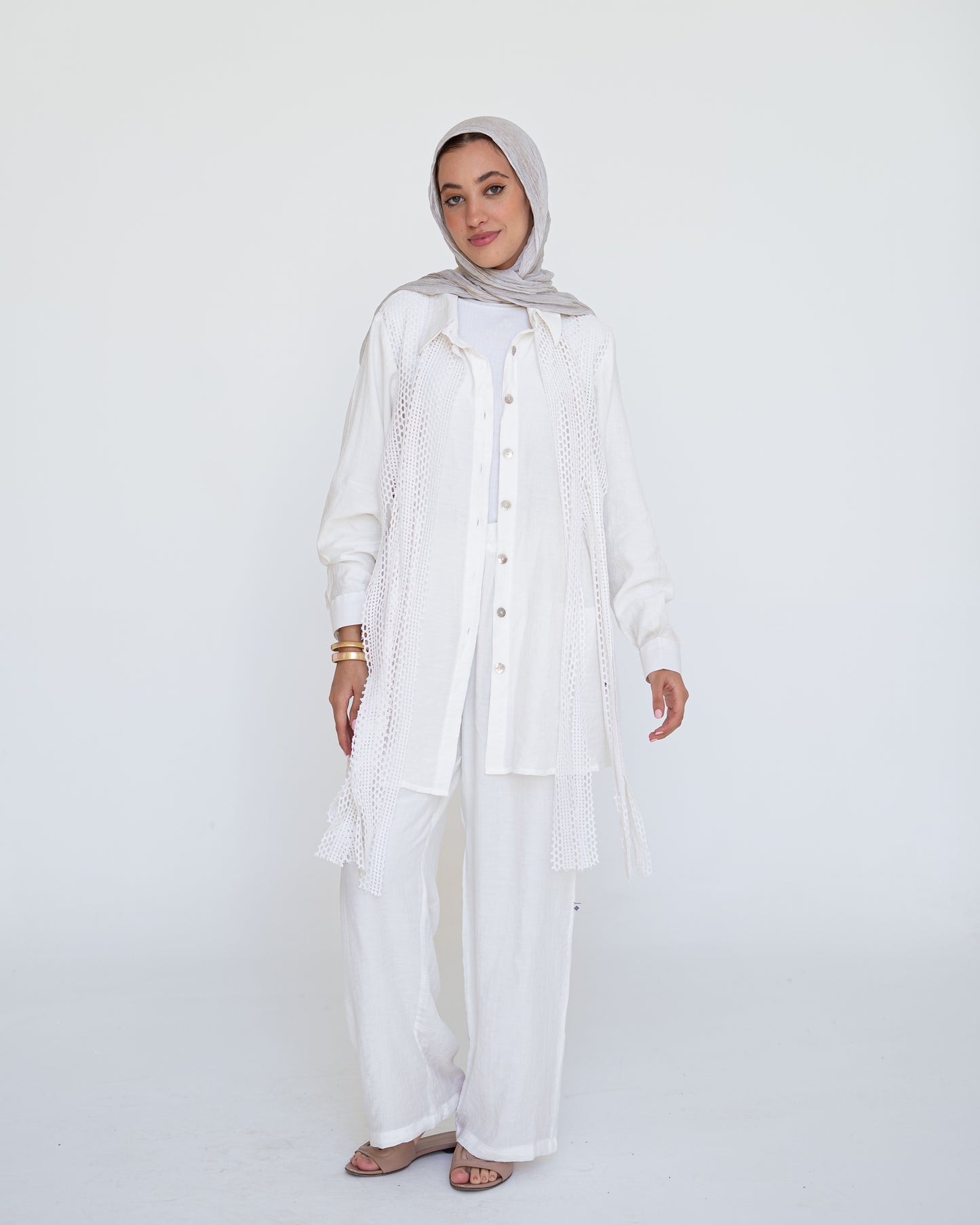 GoldenHour Set in White