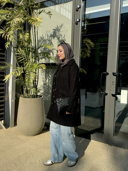 Cloud Coat in Black