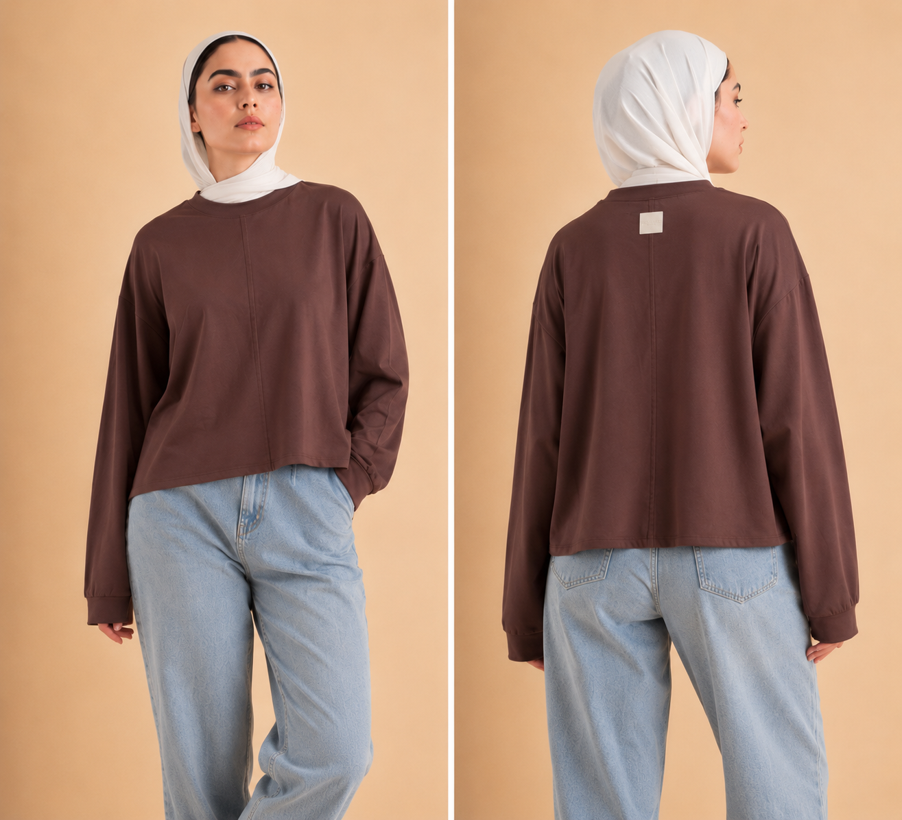 Youth Essential Top in Mocha