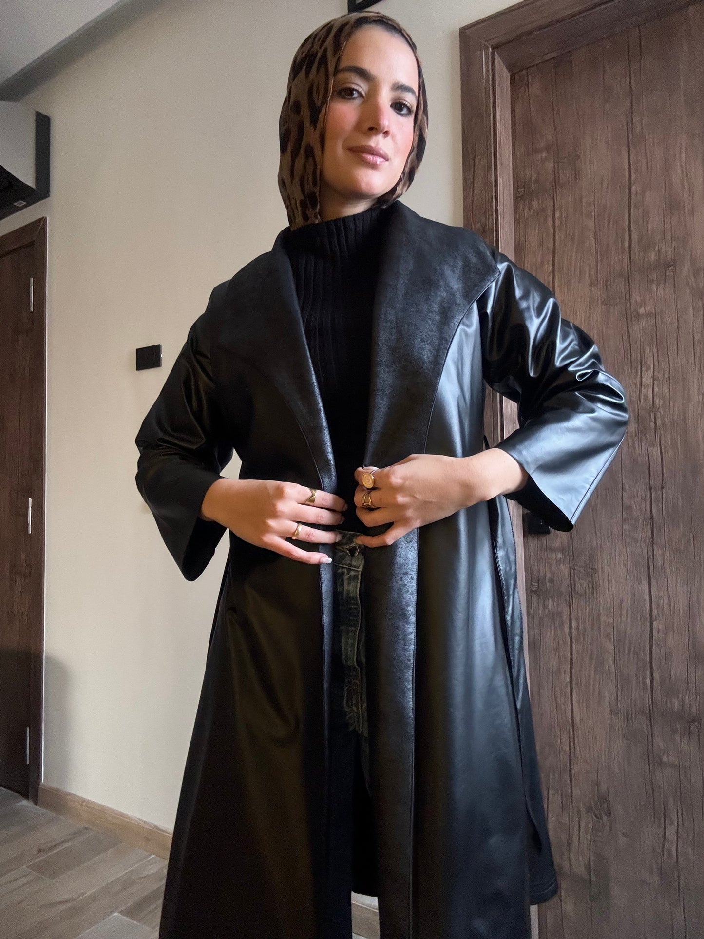 Leather Trench Coat