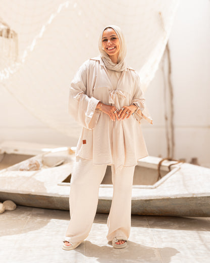 Knotted Shirt Set