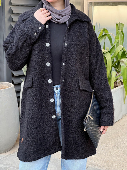 Cloud Coat in Black