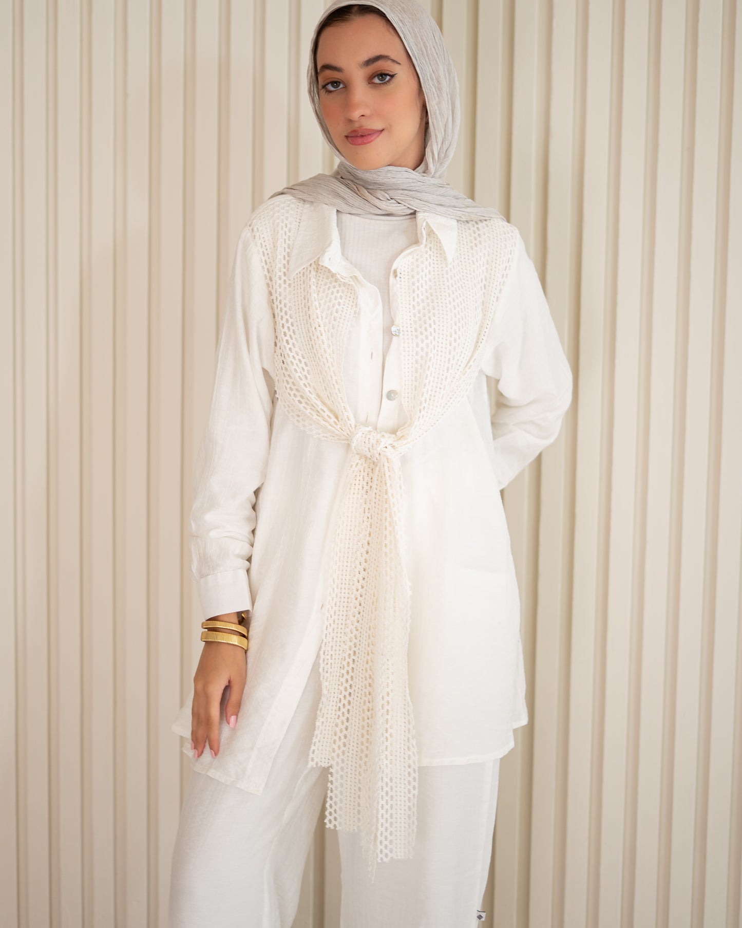 GoldenHour Set in White