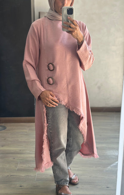 Edged Top in Rose